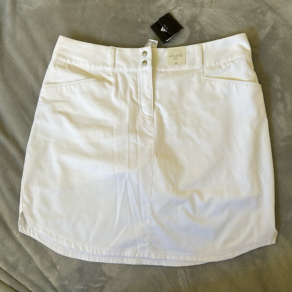 Classy white Adidas golf skirt size 6